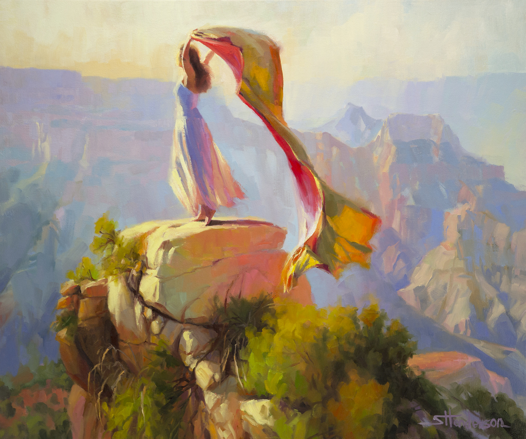 Spirit Of The Canyon by Steve Henderson Oil ~ 30 x 36